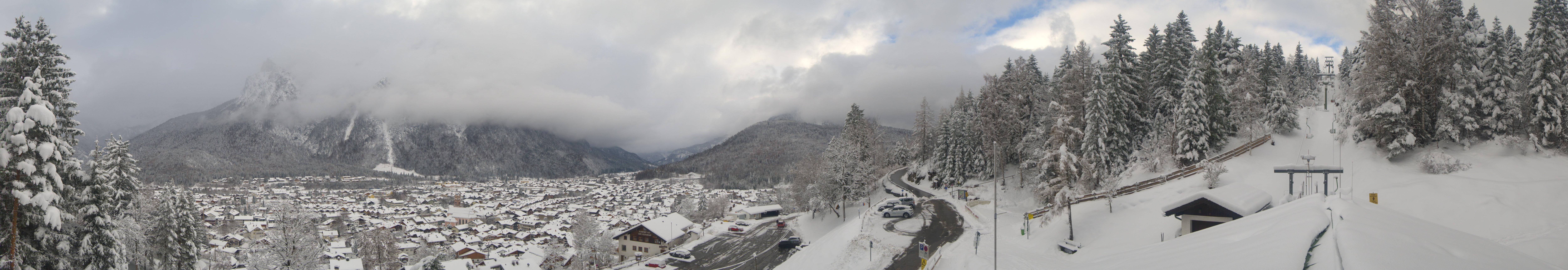 Archiv Foto Webcam Mittenwald Panoramablick