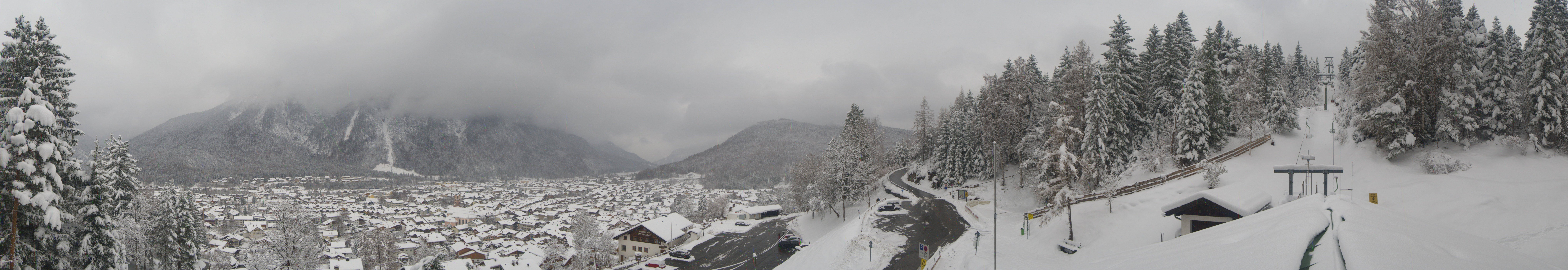 Archiv Foto Webcam Mittenwald Panoramablick
