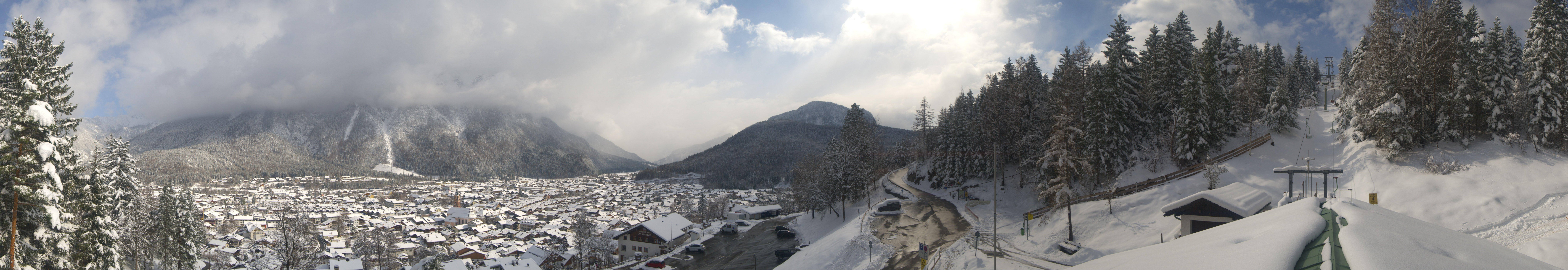 Archiv Foto Webcam Mittenwald Panoramablick