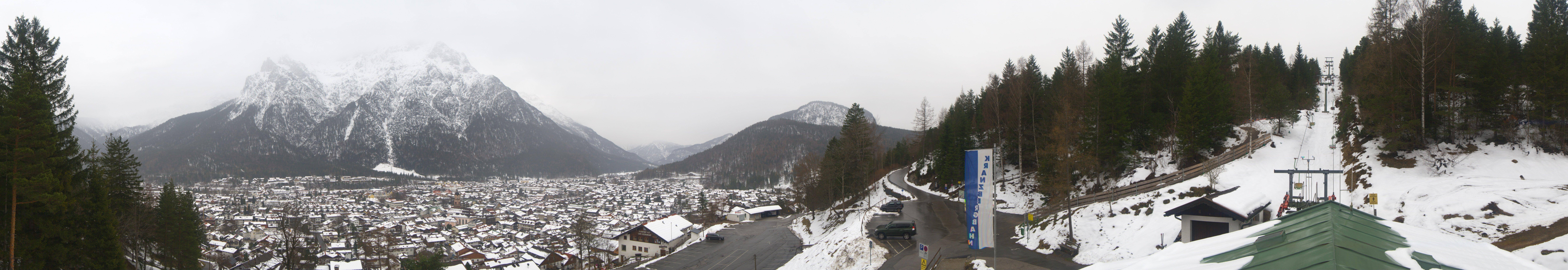 Archiv Foto Webcam Mittenwald Panoramablick