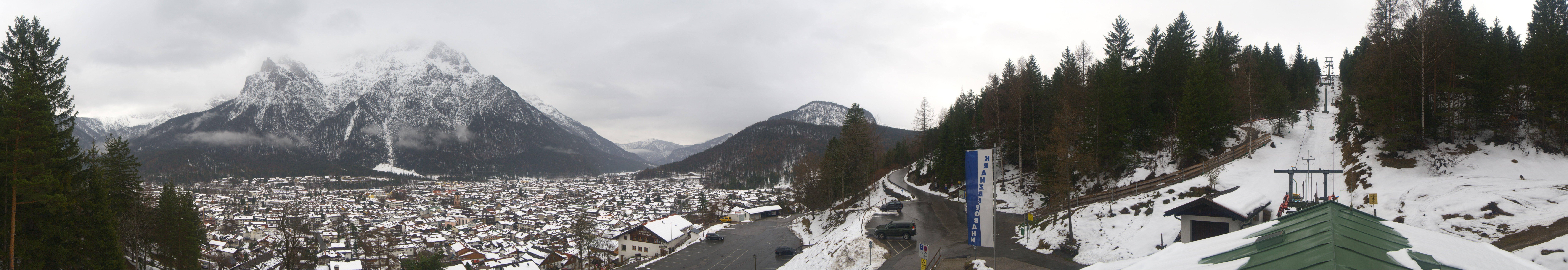 Archiv Foto Webcam Mittenwald Panoramablick