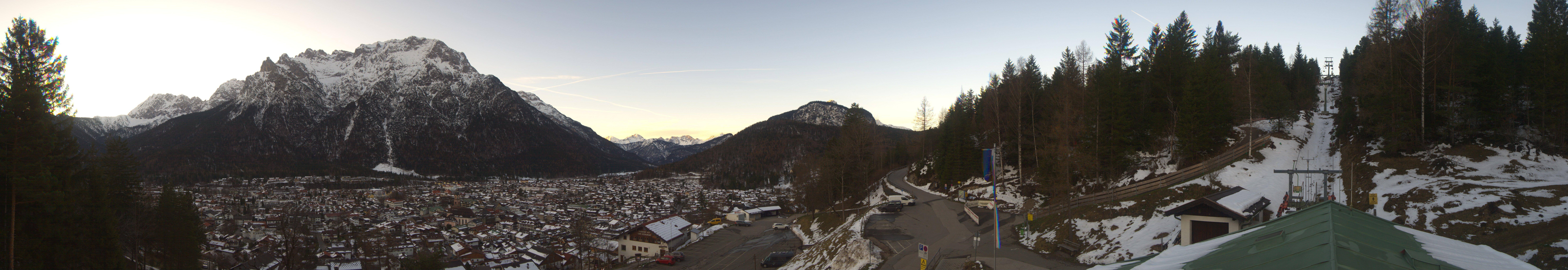 Archiv Foto Webcam Mittenwald Panoramablick