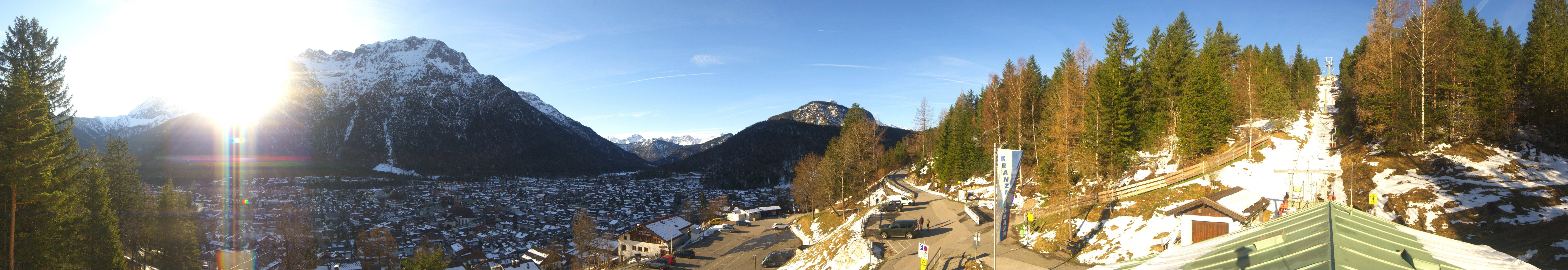 Archiv Foto Webcam Mittenwald Panoramablick