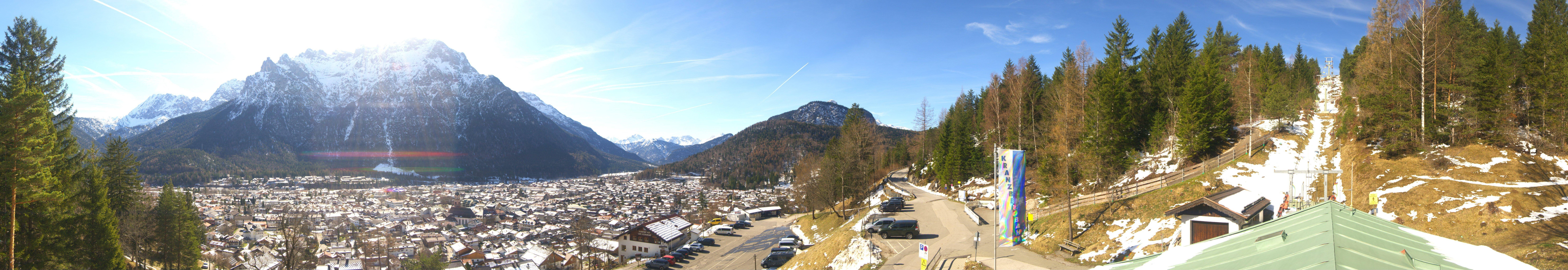 Archiv Foto Webcam Mittenwald Panoramablick