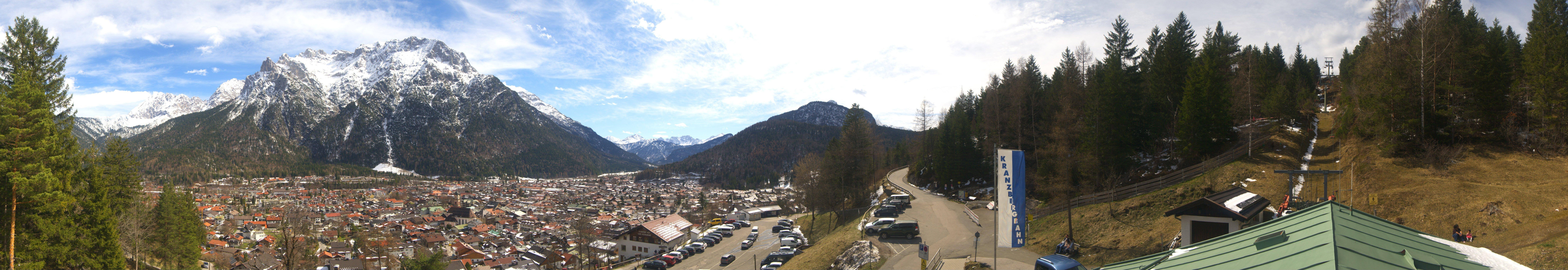 Archiv Foto Webcam Mittenwald Panoramablick