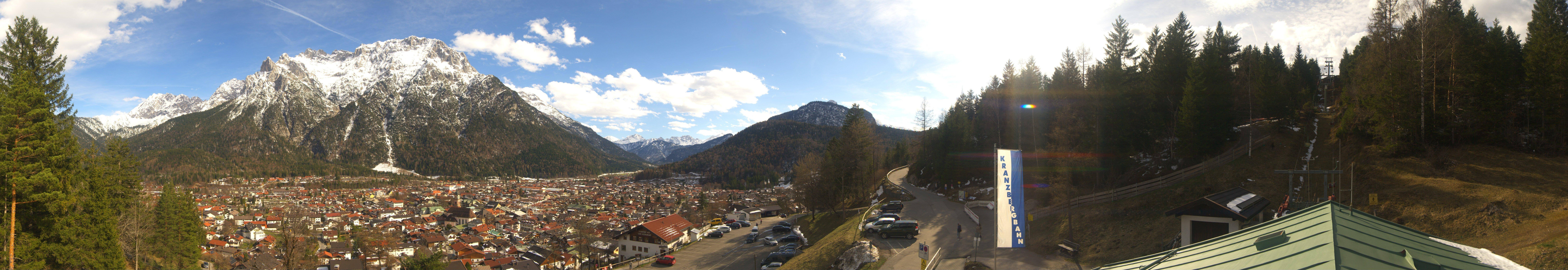 Archiv Foto Webcam Mittenwald Panoramablick