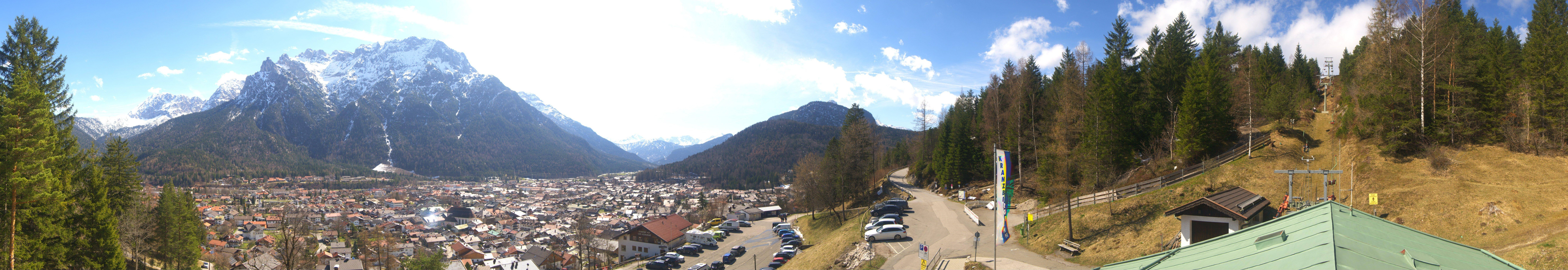 Archived image Webcam Mittenwald Panoramic view