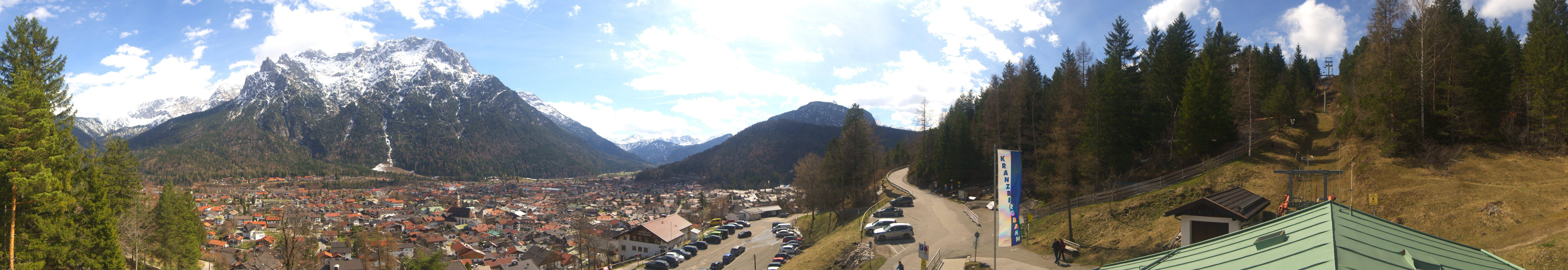 Archived image Webcam Mittenwald Panoramic view