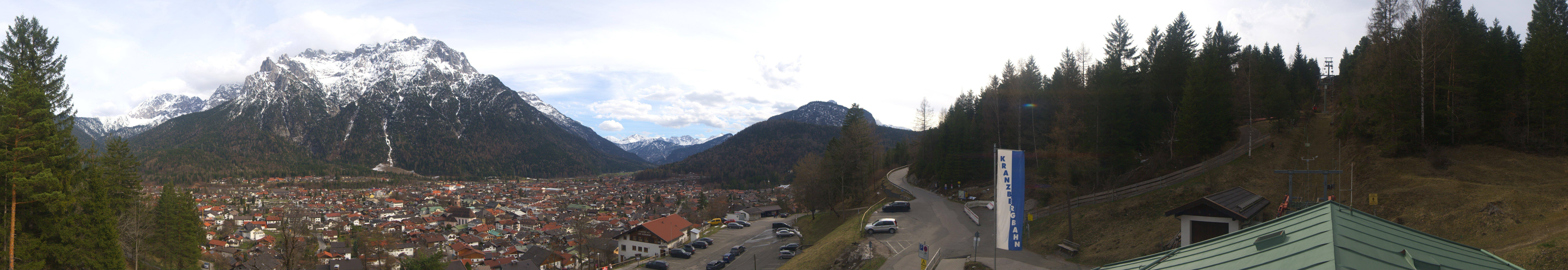 Archived image Webcam Mittenwald Panoramic view