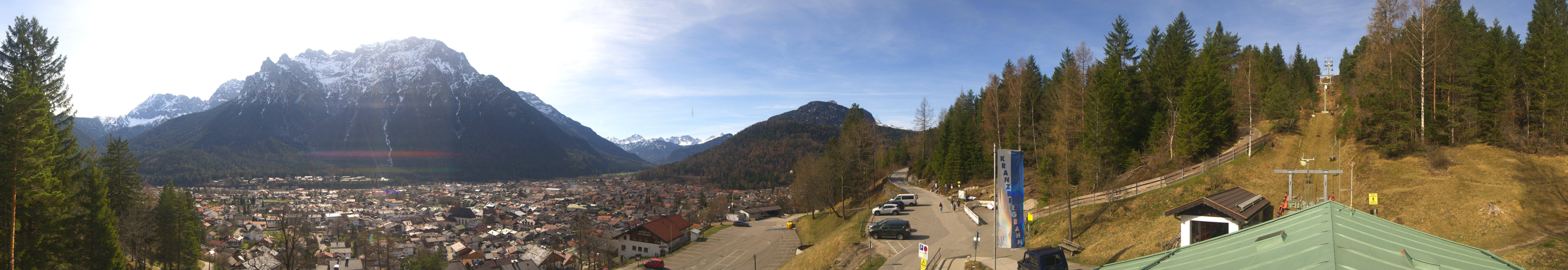 Archiv Foto Webcam Mittenwald Panoramablick
