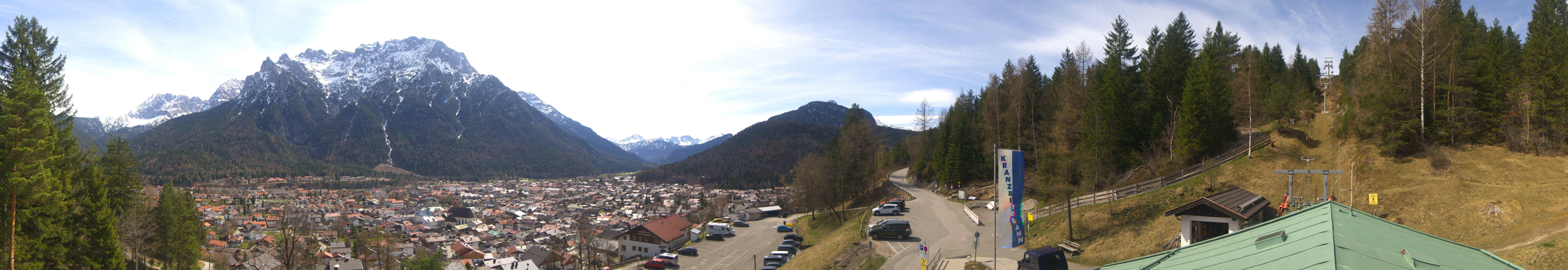 Archiv Foto Webcam Mittenwald Panoramablick