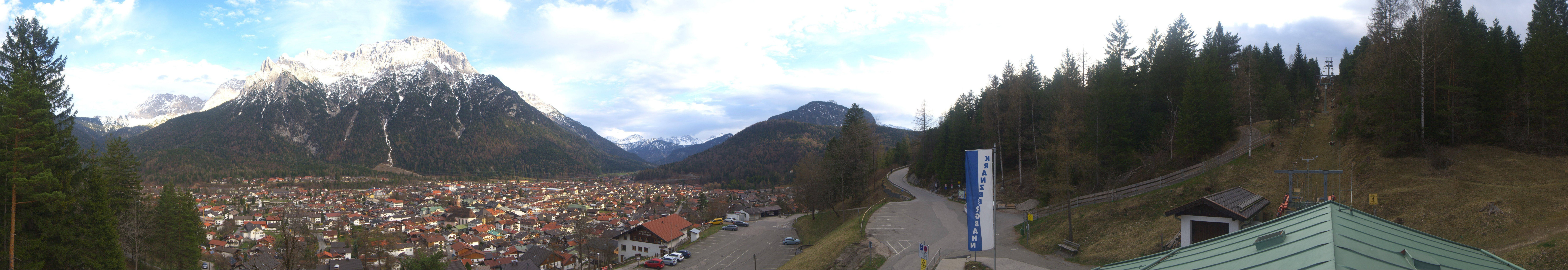 Archiv Foto Webcam Mittenwald Panoramablick