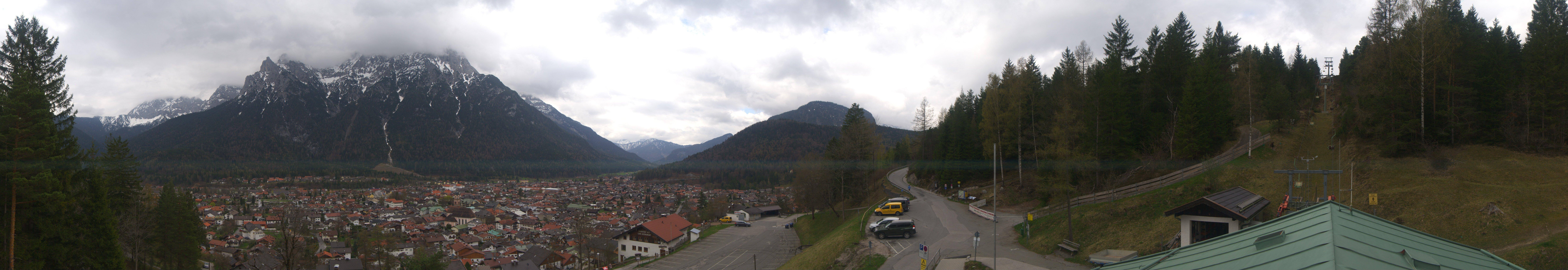 Archiv Foto Webcam Mittenwald Panoramablick