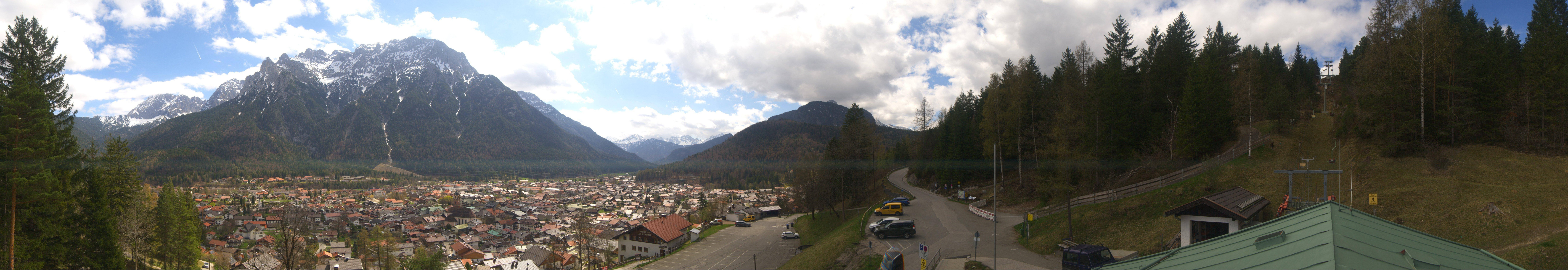 Archiv Foto Webcam Mittenwald Panoramablick
