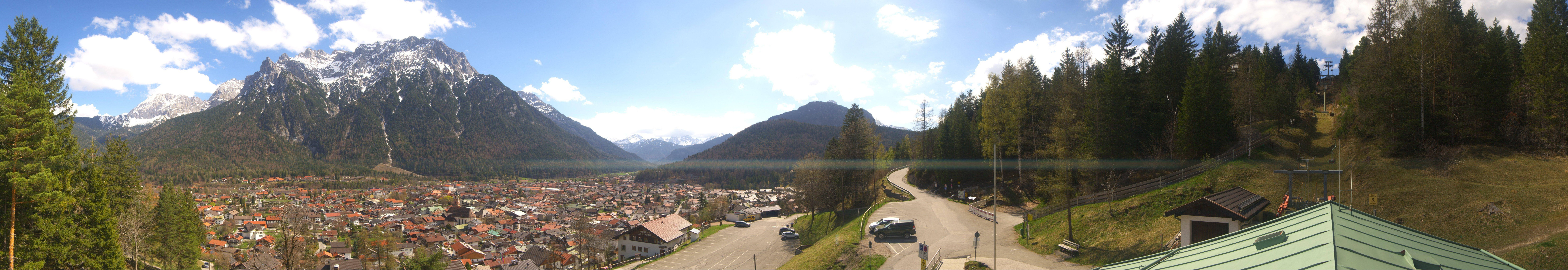 Archiv Foto Webcam Mittenwald Panoramablick