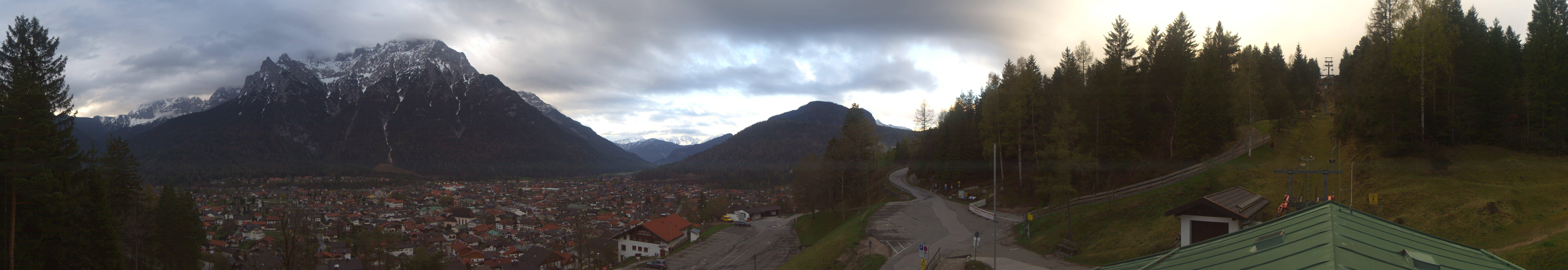 Archiv Foto Webcam Mittenwald Panoramablick