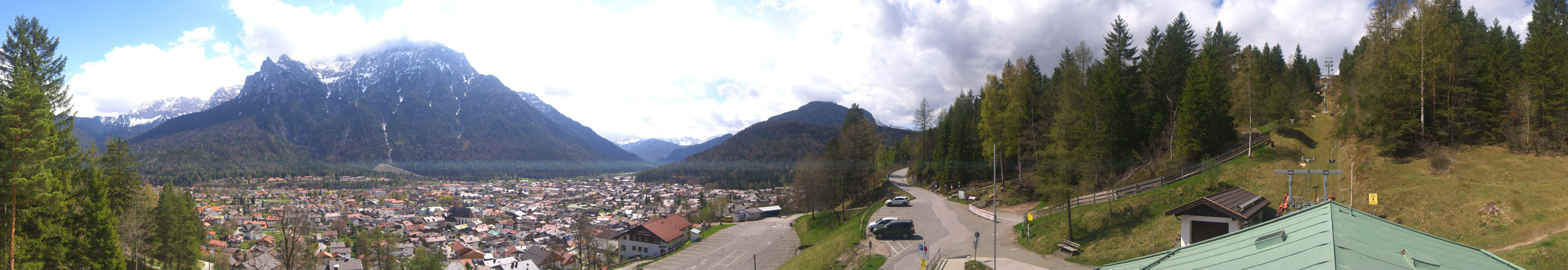 Archiv Foto Webcam Mittenwald Panoramablick