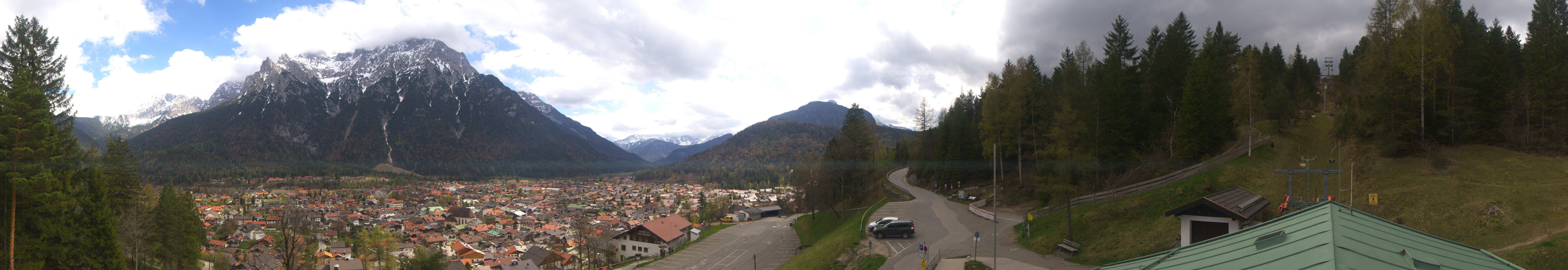 Archiv Foto Webcam Mittenwald Panoramablick