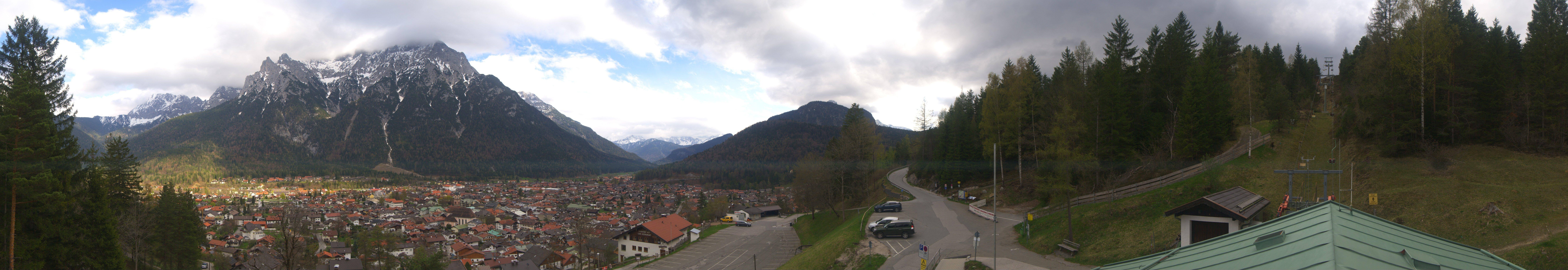 Archiv Foto Webcam Mittenwald Panoramablick