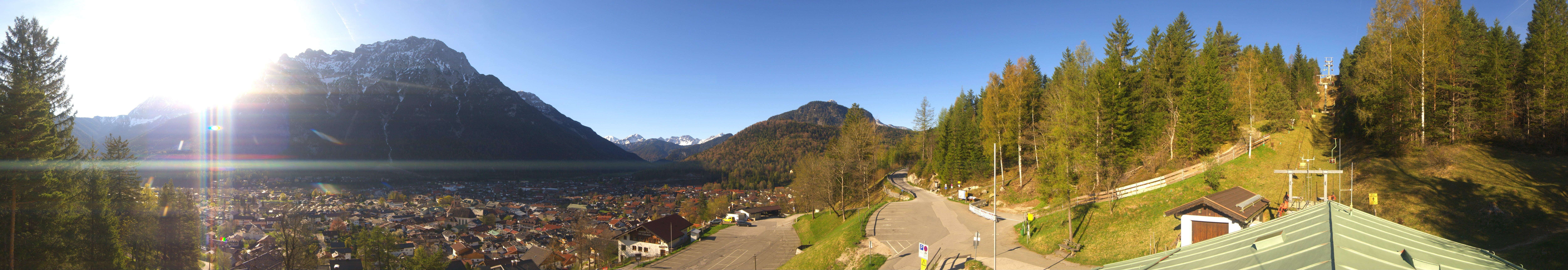 Archiv Foto Webcam Mittenwald Panoramablick