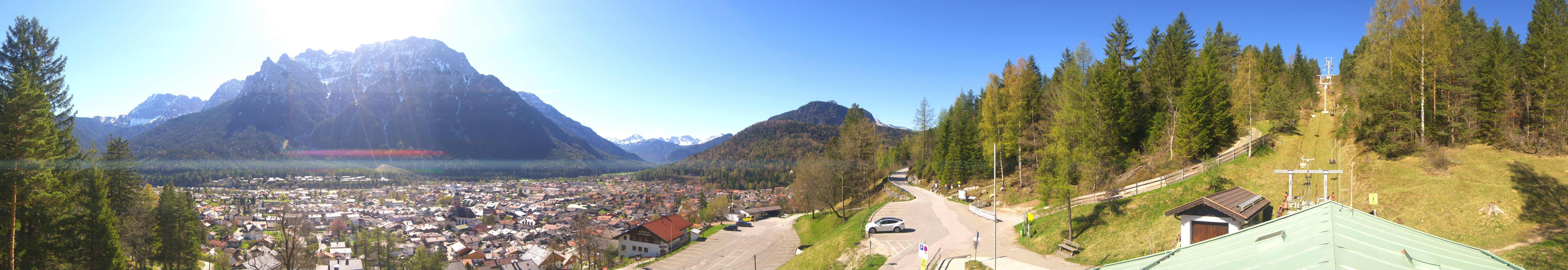 Archiv Foto Webcam Mittenwald Panoramablick