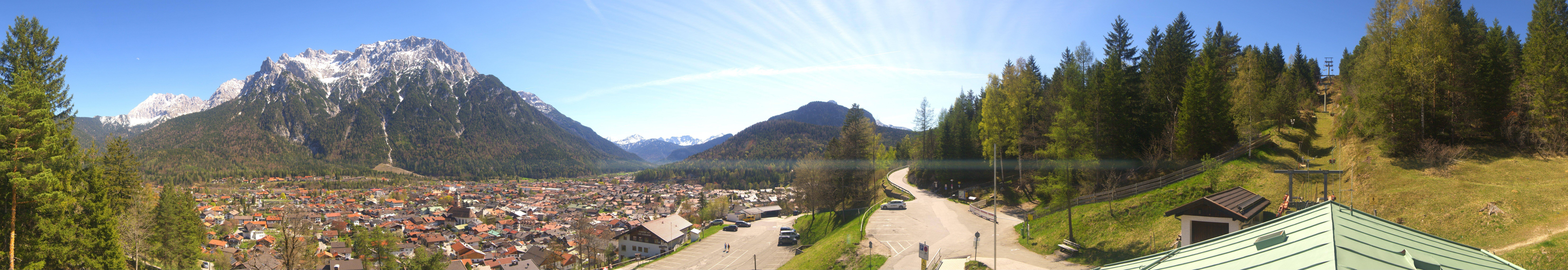 Archiv Foto Webcam Mittenwald Panoramablick