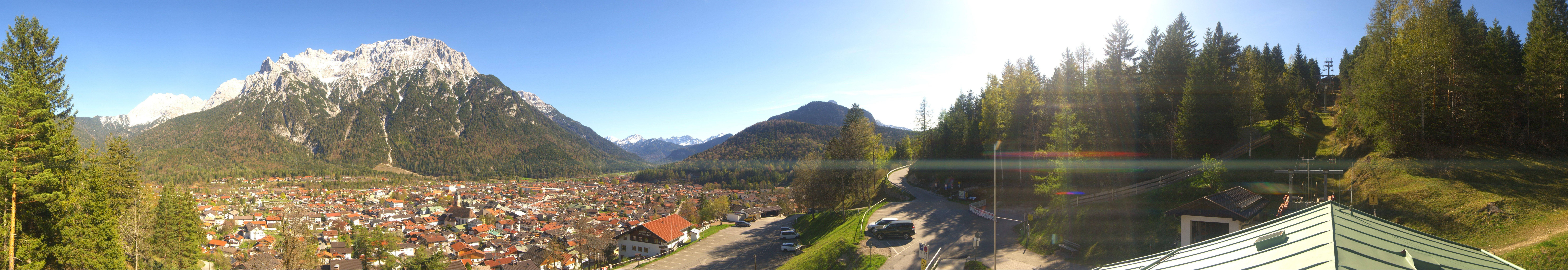 Archiv Foto Webcam Mittenwald Panoramablick