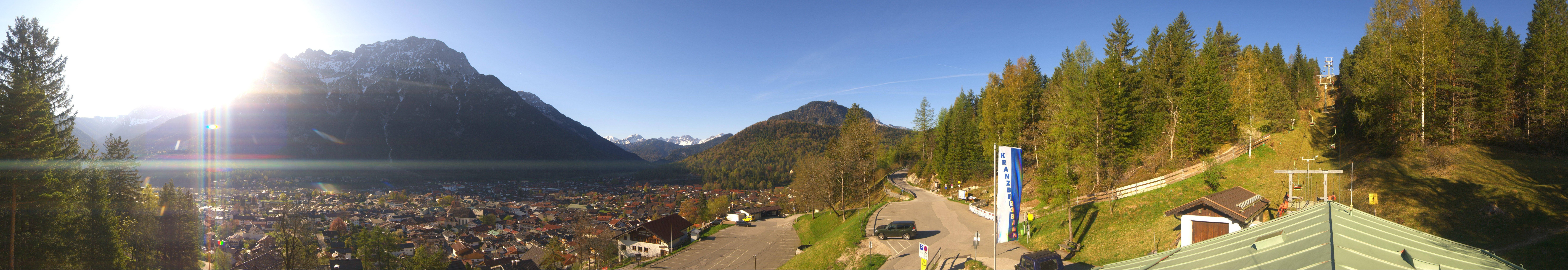 Archiv Foto Webcam Mittenwald Panoramablick