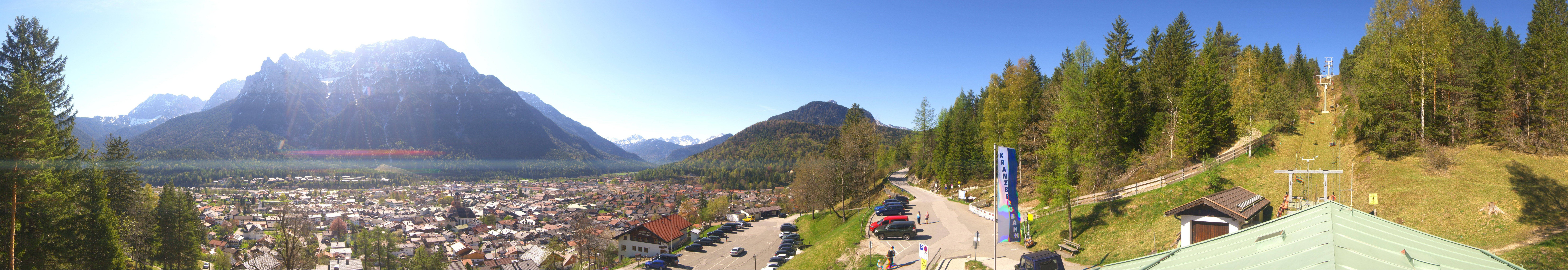 Archiv Foto Webcam Mittenwald Panoramablick