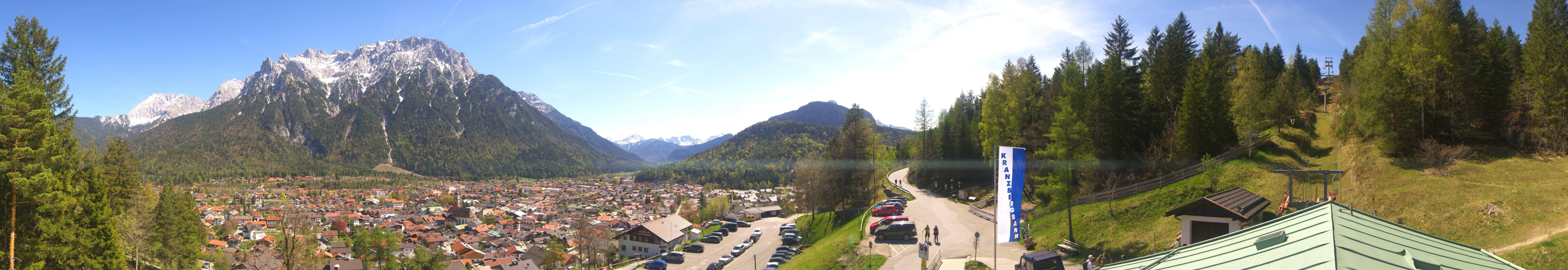 Archiv Foto Webcam Mittenwald Panoramablick