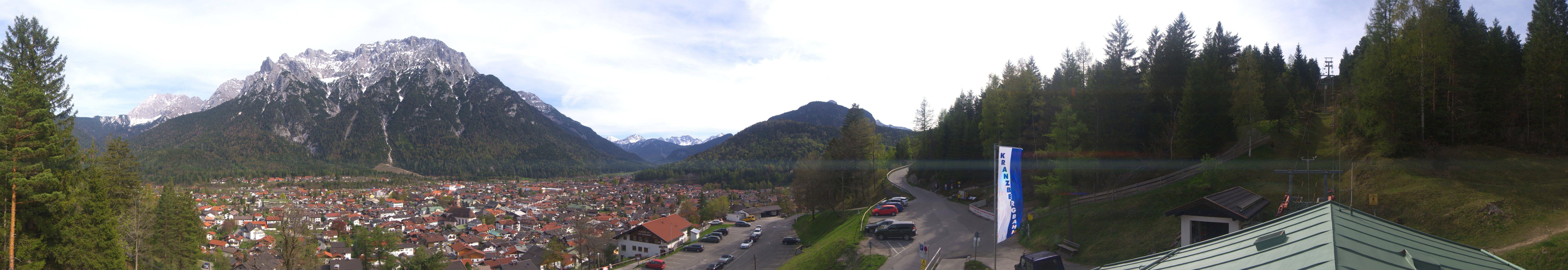 Archiv Foto Webcam Mittenwald Panoramablick