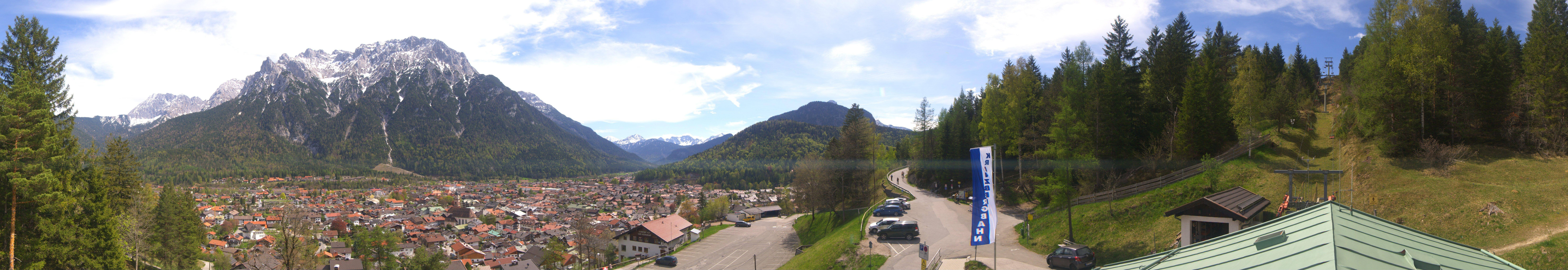 Archiv Foto Webcam Mittenwald Panoramablick
