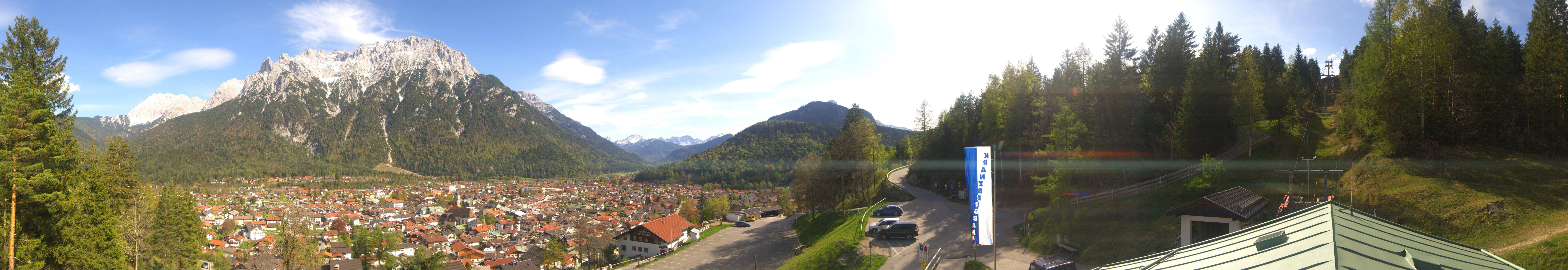 Archiv Foto Webcam Mittenwald Panoramablick
