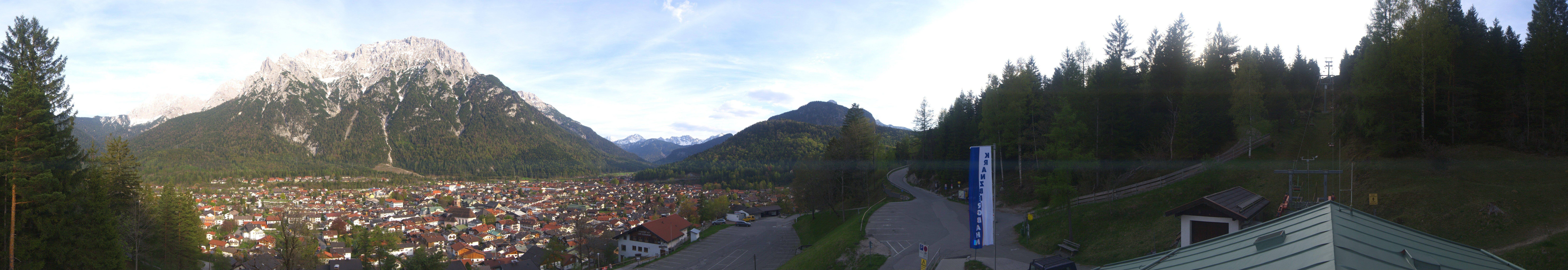 Archiv Foto Webcam Mittenwald Panoramablick