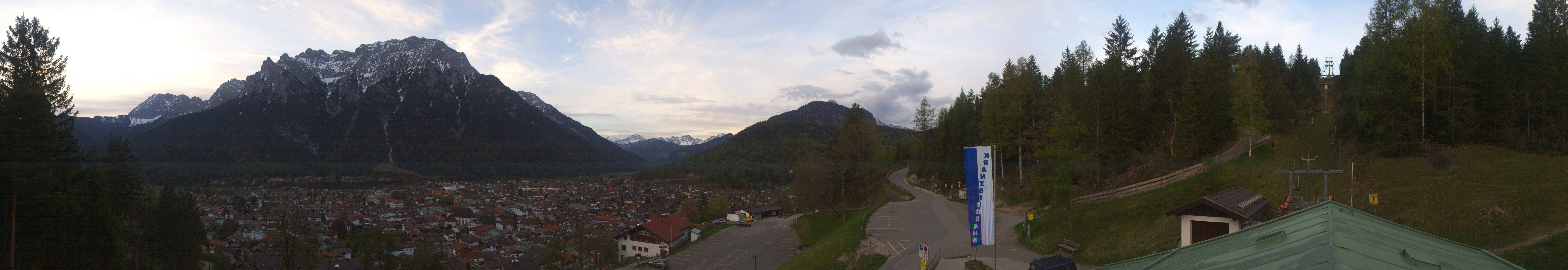 Archiv Foto Webcam Mittenwald Panoramablick