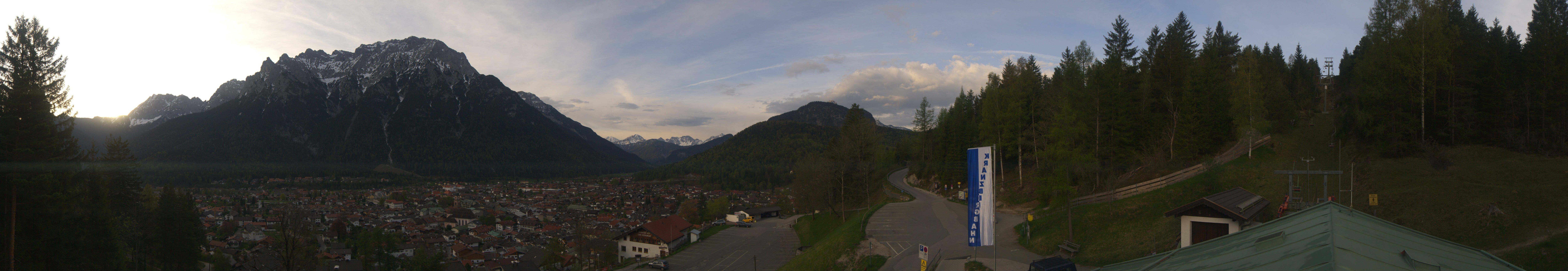 Archiv Foto Webcam Mittenwald Panoramablick