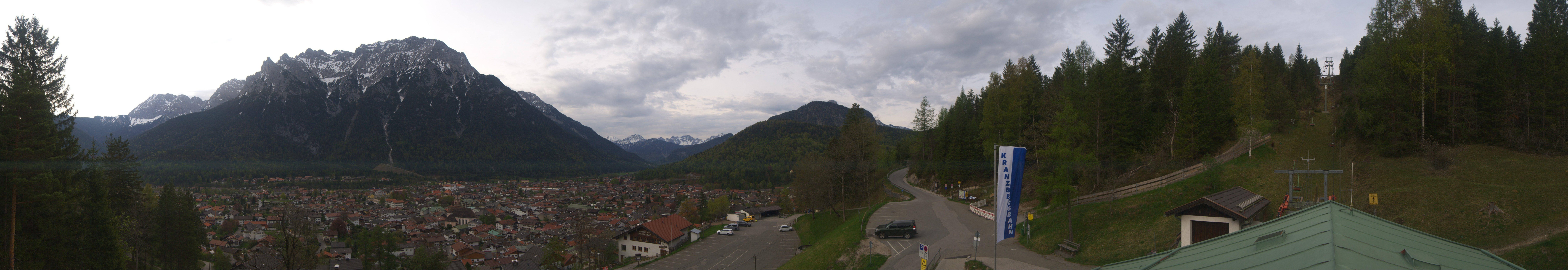 Archiv Foto Webcam Mittenwald Panoramablick