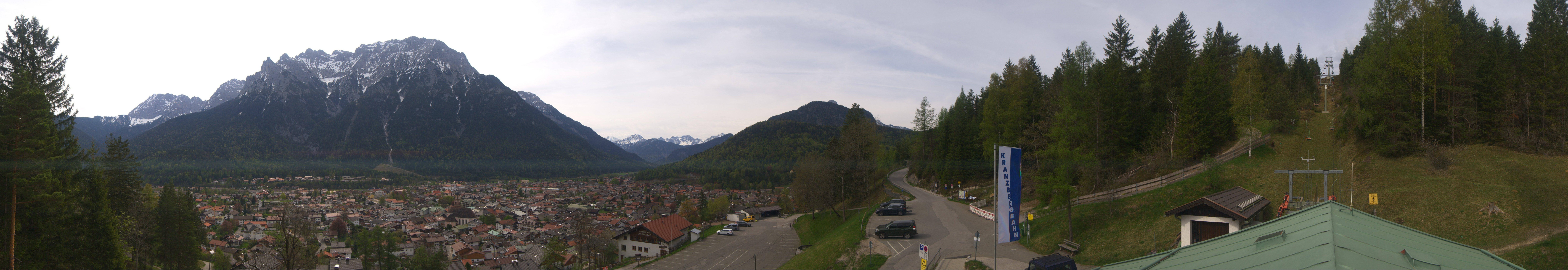 Archiv Foto Webcam Mittenwald Panoramablick