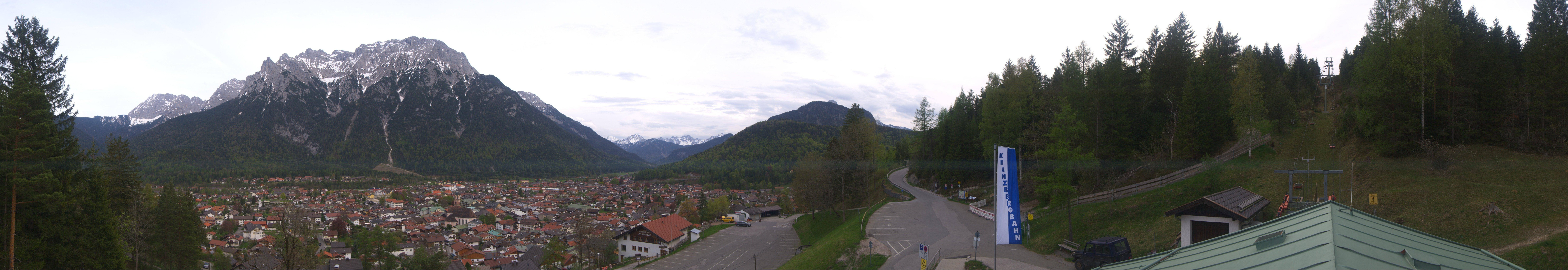 Archiv Foto Webcam Mittenwald Panoramablick
