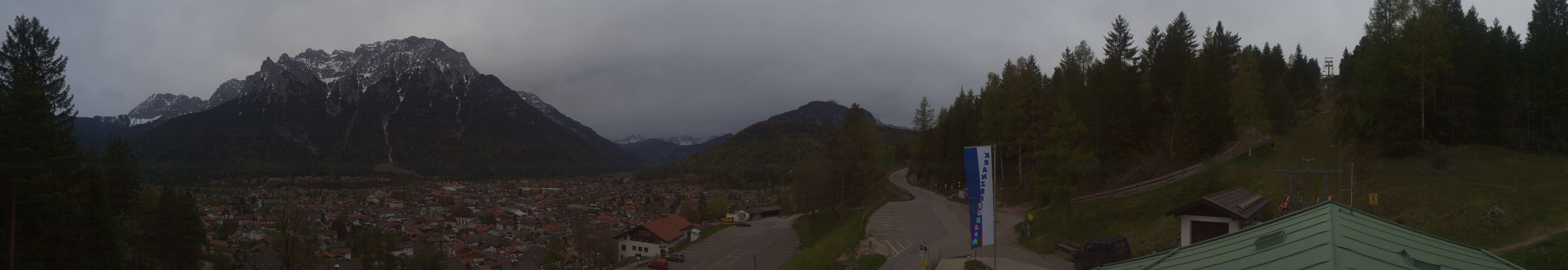 Archiv Foto Webcam Mittenwald Panoramablick