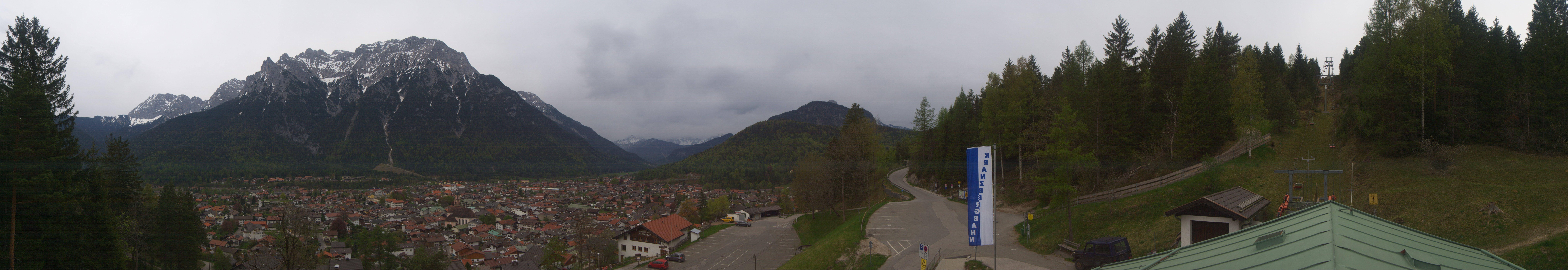 Archiv Foto Webcam Mittenwald Panoramablick