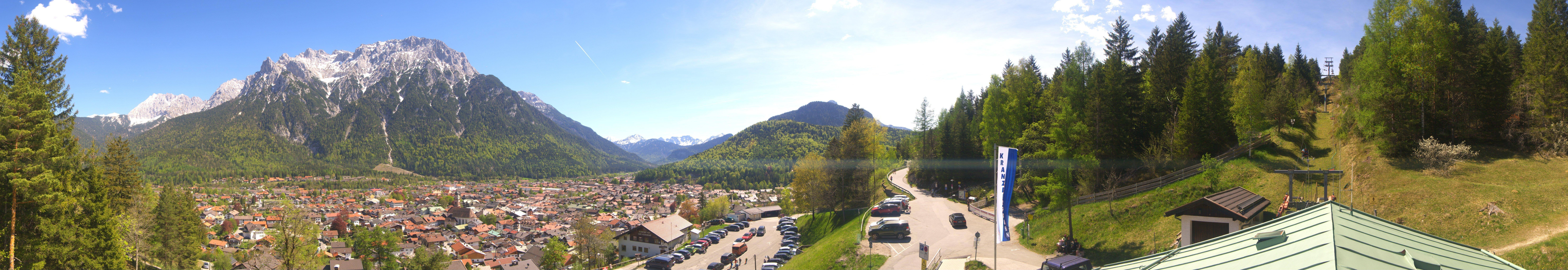 Archiv Foto Webcam Mittenwald Panoramablick