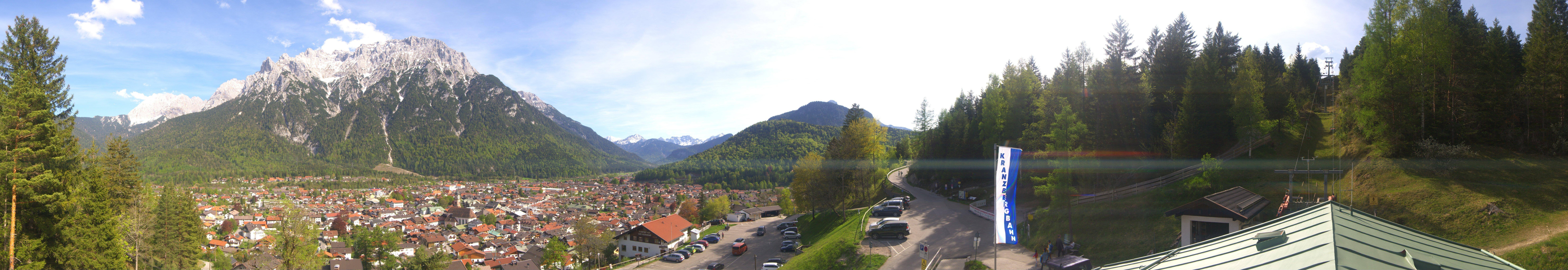 Archiv Foto Webcam Mittenwald Panoramablick