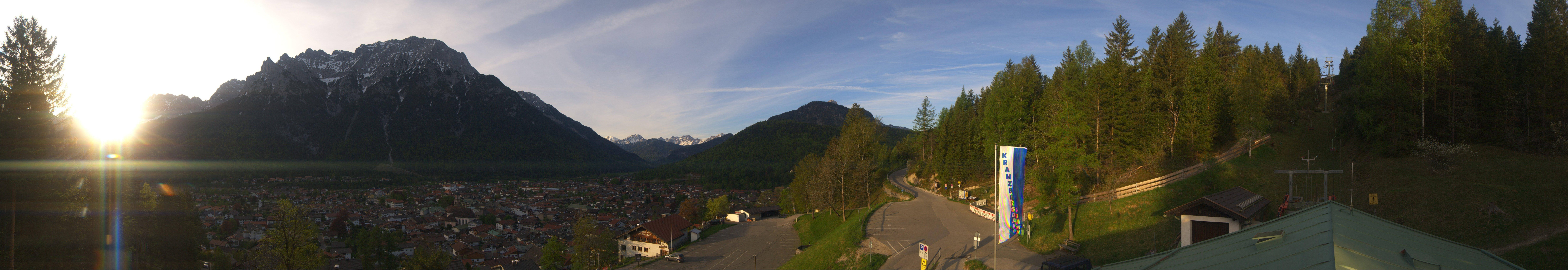 Archiv Foto Webcam Mittenwald Panoramablick