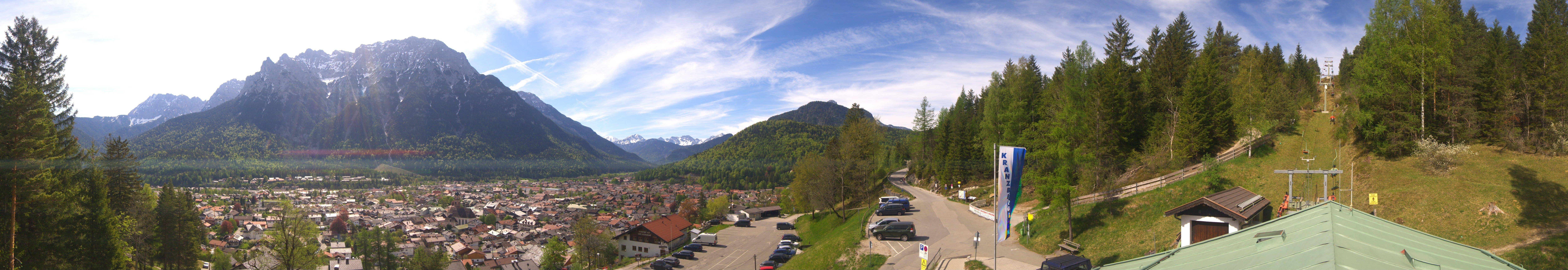 Archiv Foto Webcam Mittenwald Panoramablick