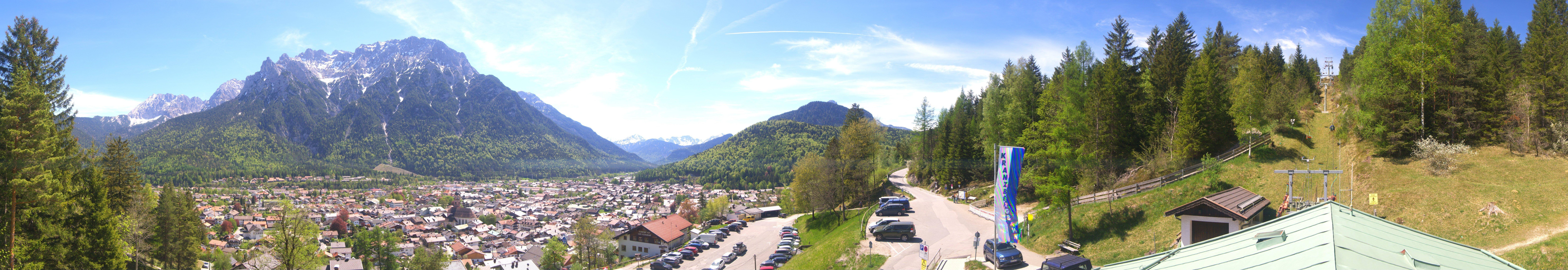 Archiv Foto Webcam Mittenwald Panoramablick