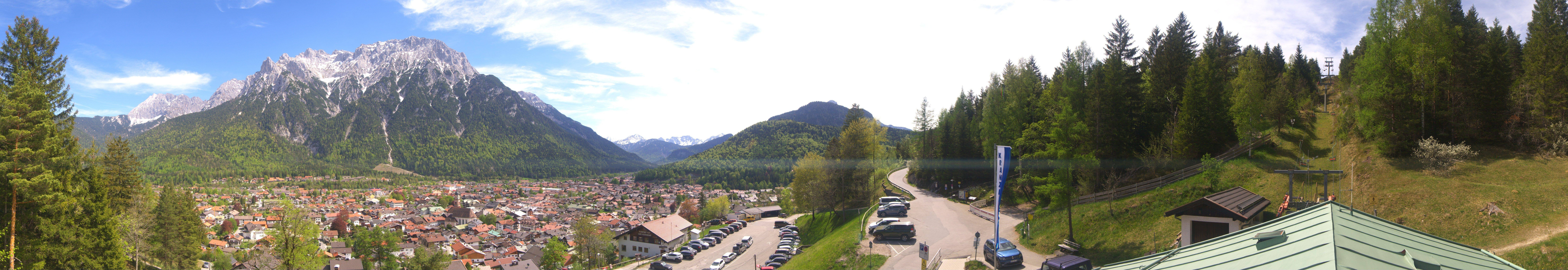 Archiv Foto Webcam Mittenwald Panoramablick