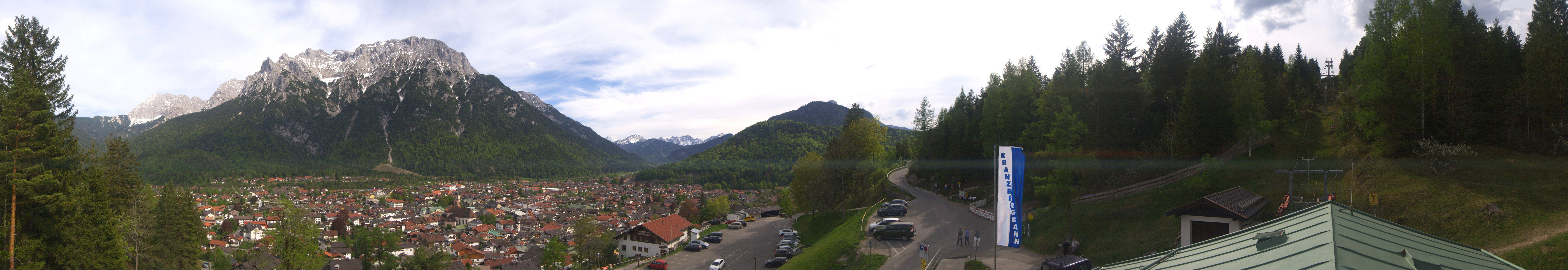Archiv Foto Webcam Mittenwald Panoramablick