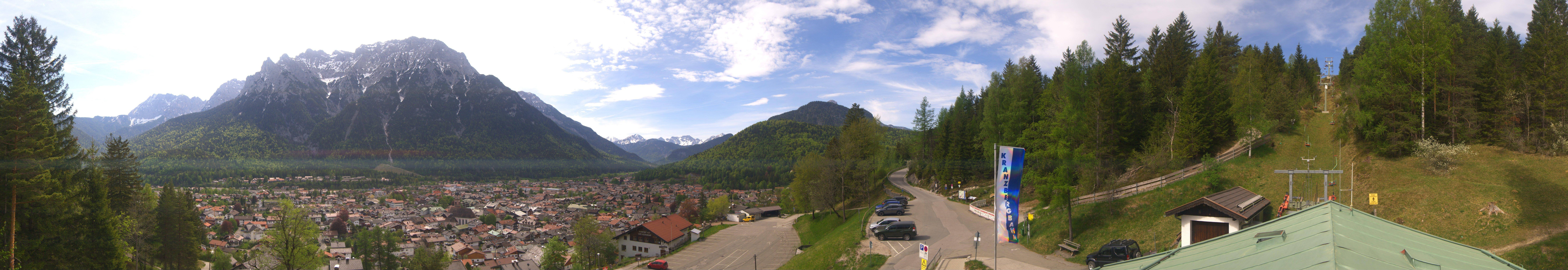 Archived image Webcam Mittenwald Panoramic view