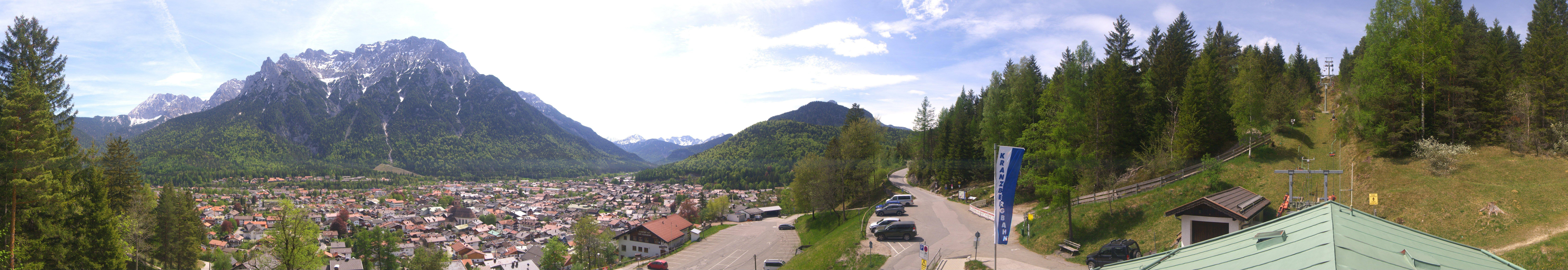 Archived image Webcam Mittenwald Panoramic view